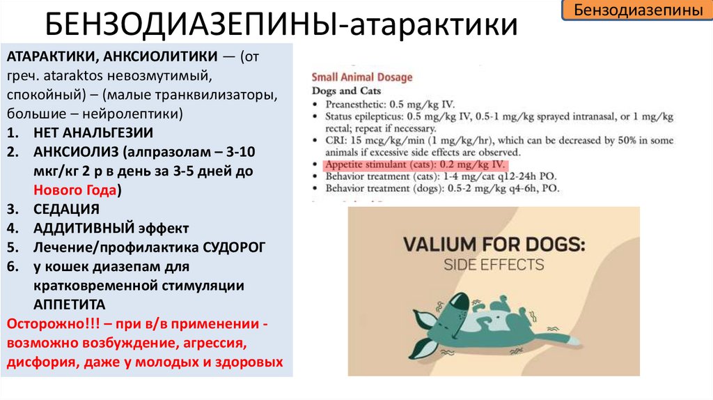 БЕНЗОДИАЗЕПИНЫ-атарактики