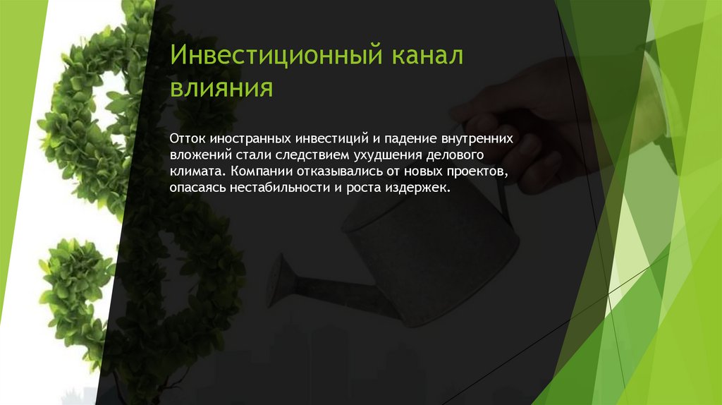 Инвестиционный канал влияния