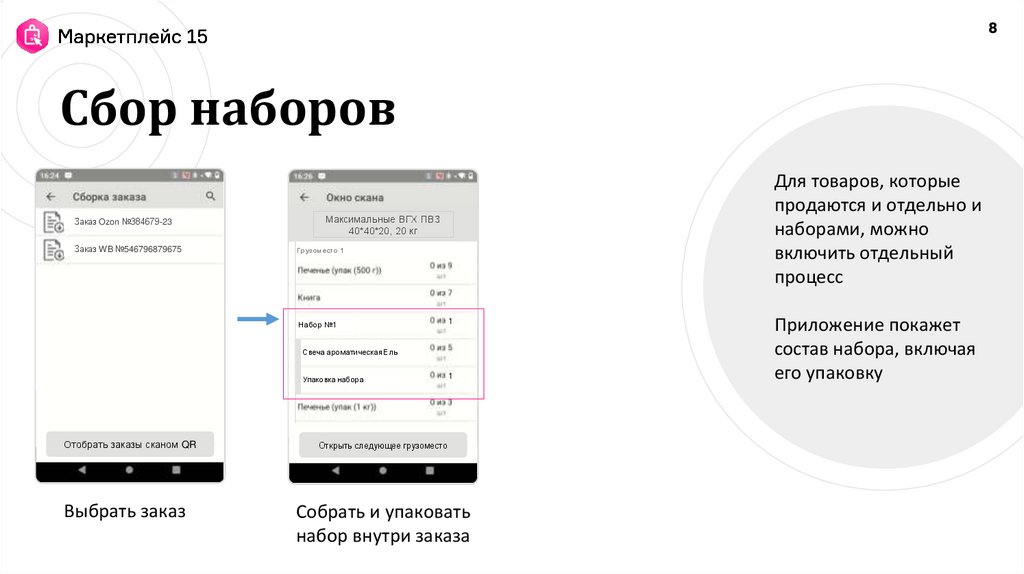 Сбор наборов