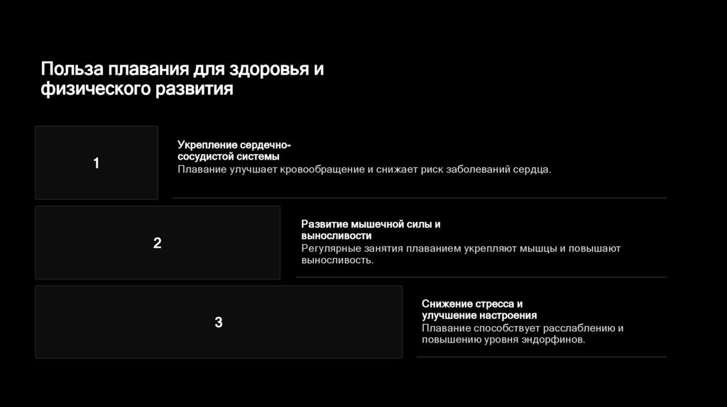Польза плавания для здоровья и физического развития