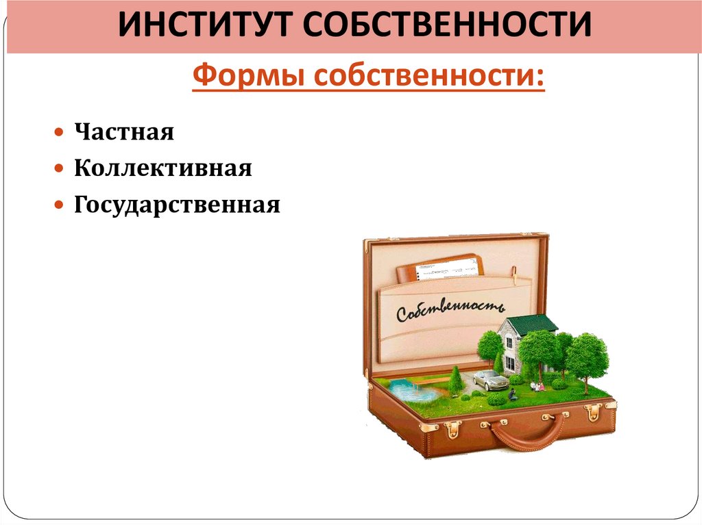 Формы собственности: