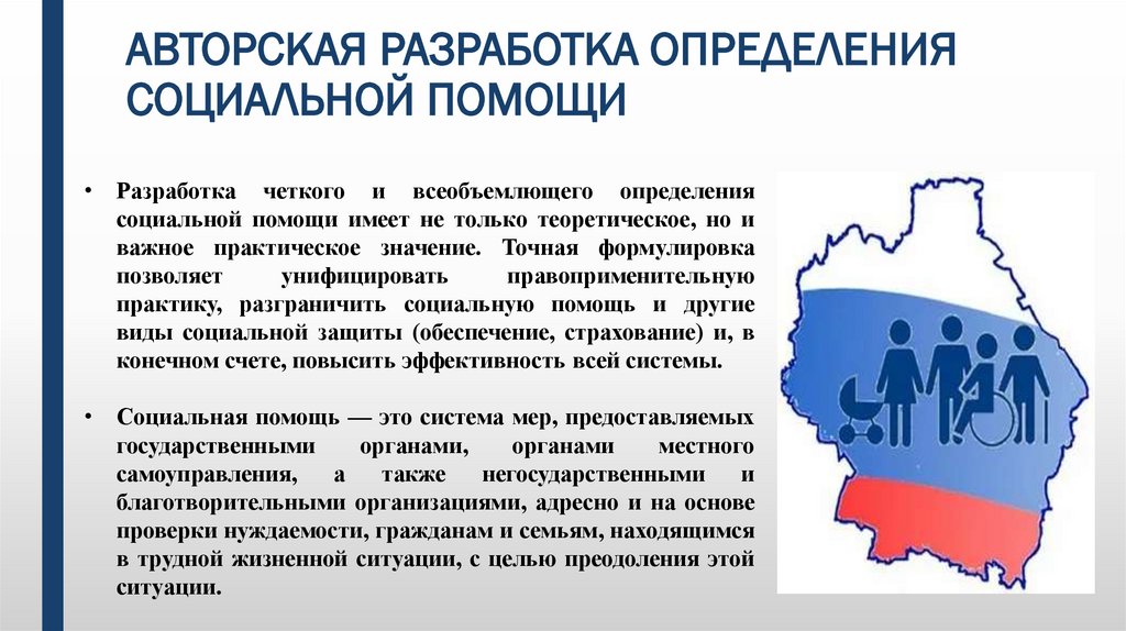 АВТОРСКАЯ РАЗРАБОТКА ОПРЕДЕЛЕНИЯ СОЦИАЛЬНОЙ ПОМОЩИ
