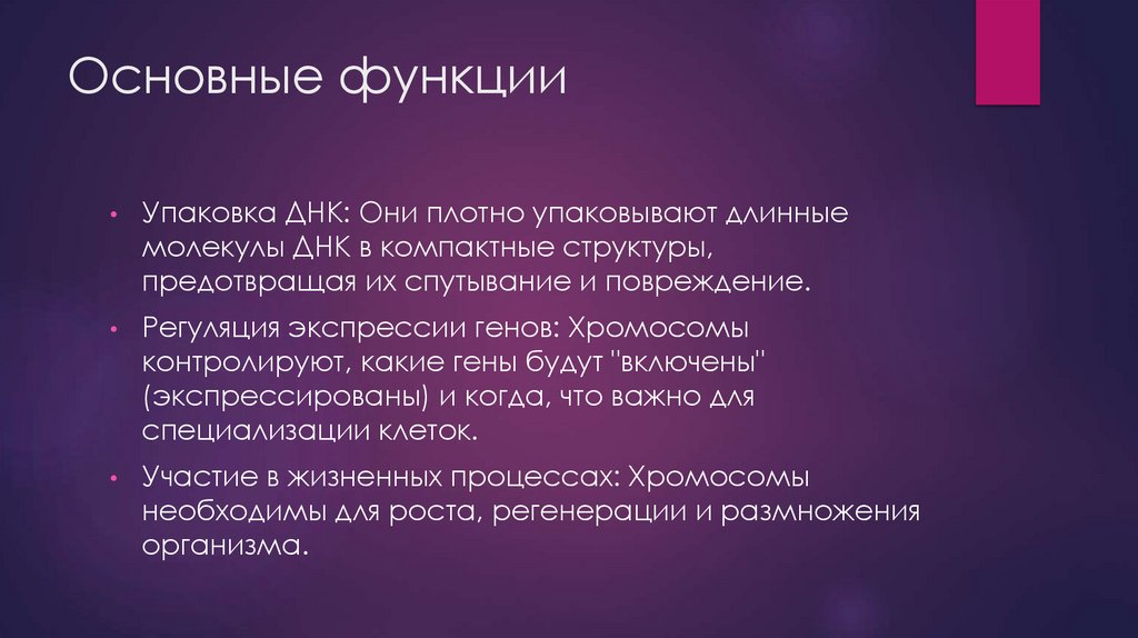 Основные функции