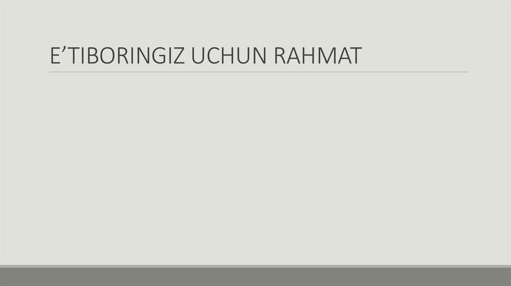 E’TIBORINGIZ UCHUN RAHMAT