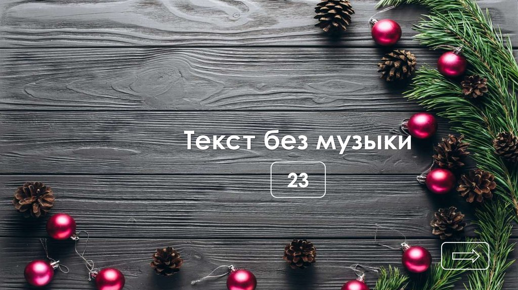 Текст без музыки