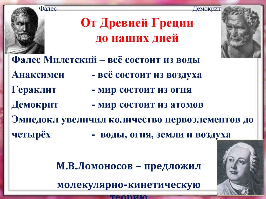 От Древней Греции до наших дней