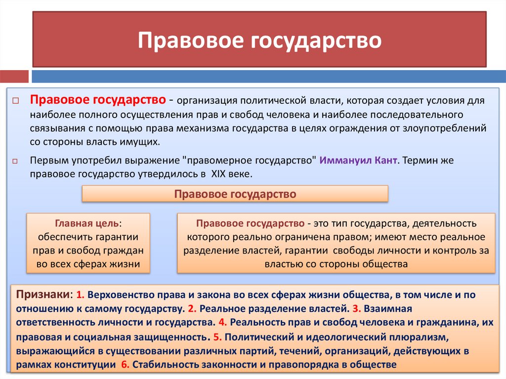 Правовое государство