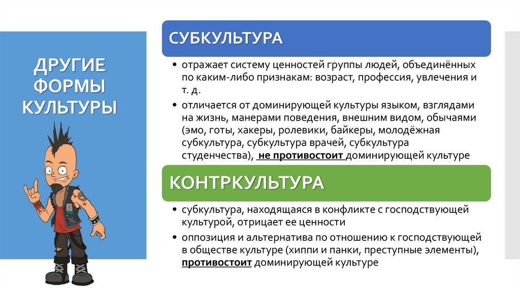ДРУГИЕ ФОРМЫ КУЛЬТУРЫ