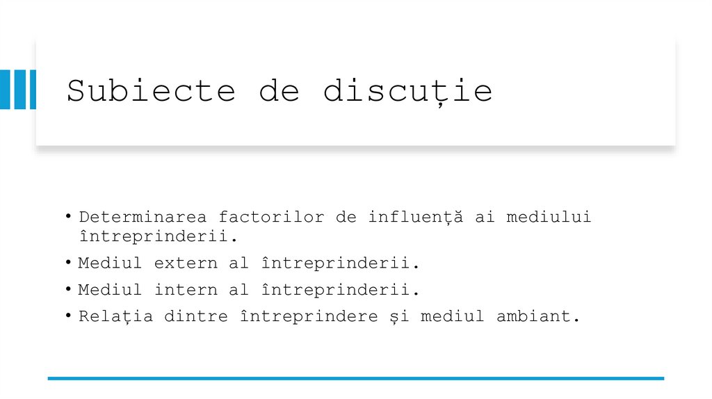 Subiecte de discuție