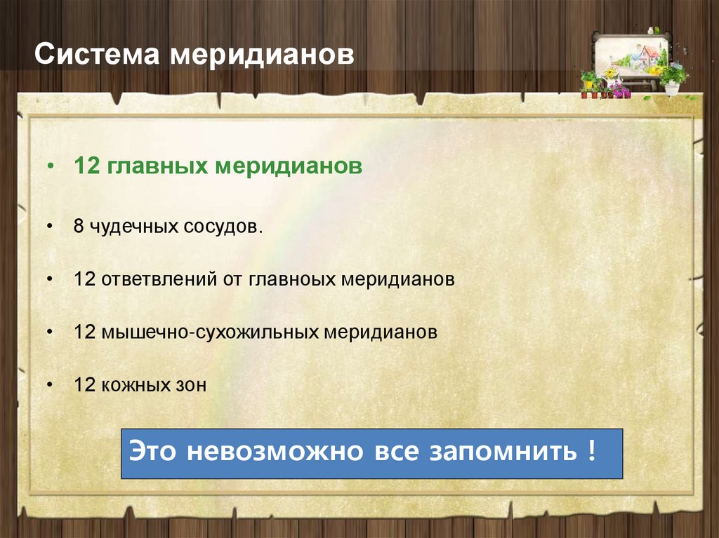 Система меридианов