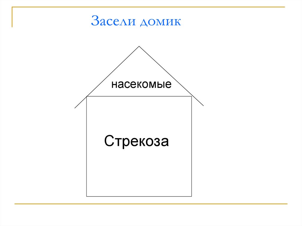 Засели домик