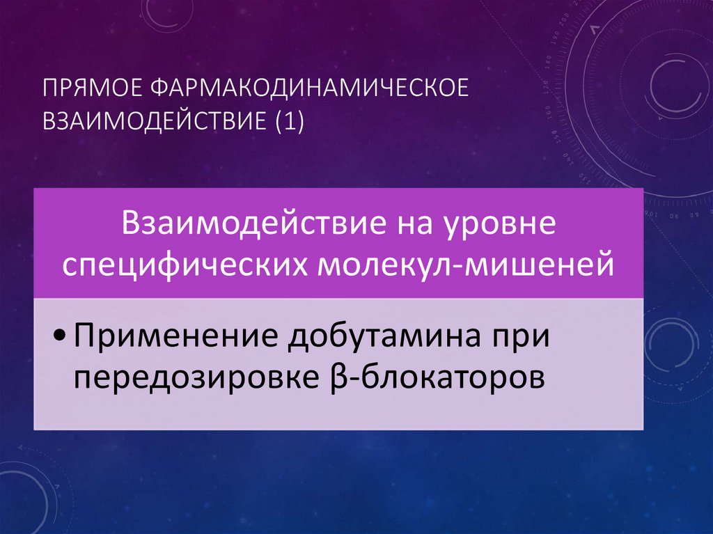 Прямое фармакодинамическое взаимодействие (1)