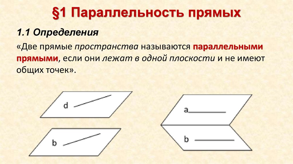 §1 Параллельность прямых