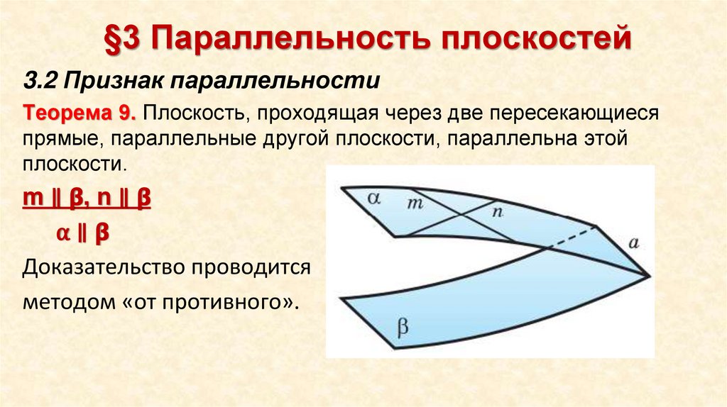 §3 Параллельность плоскостей