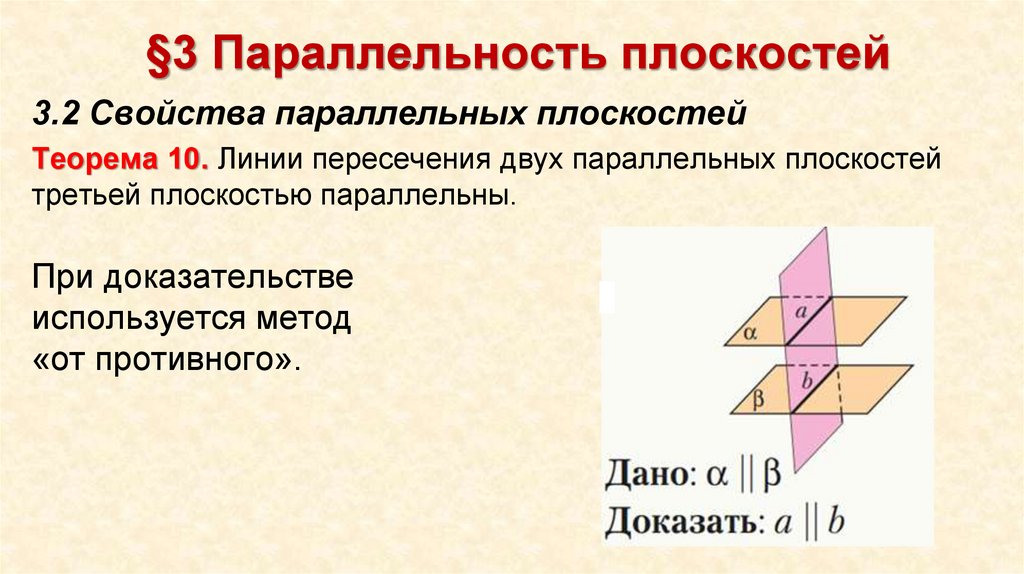 §3 Параллельность плоскостей