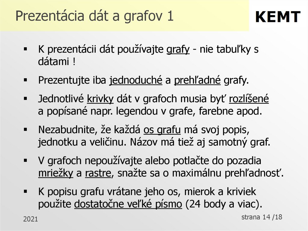 Prezentácia dát a grafov 1