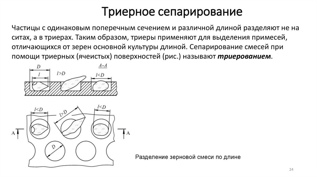 Триерное сепарирование