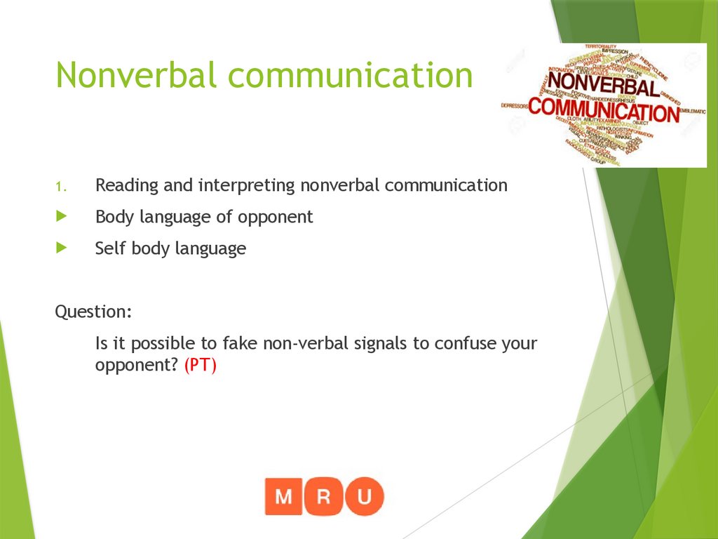 Verbal and nonverbal communication