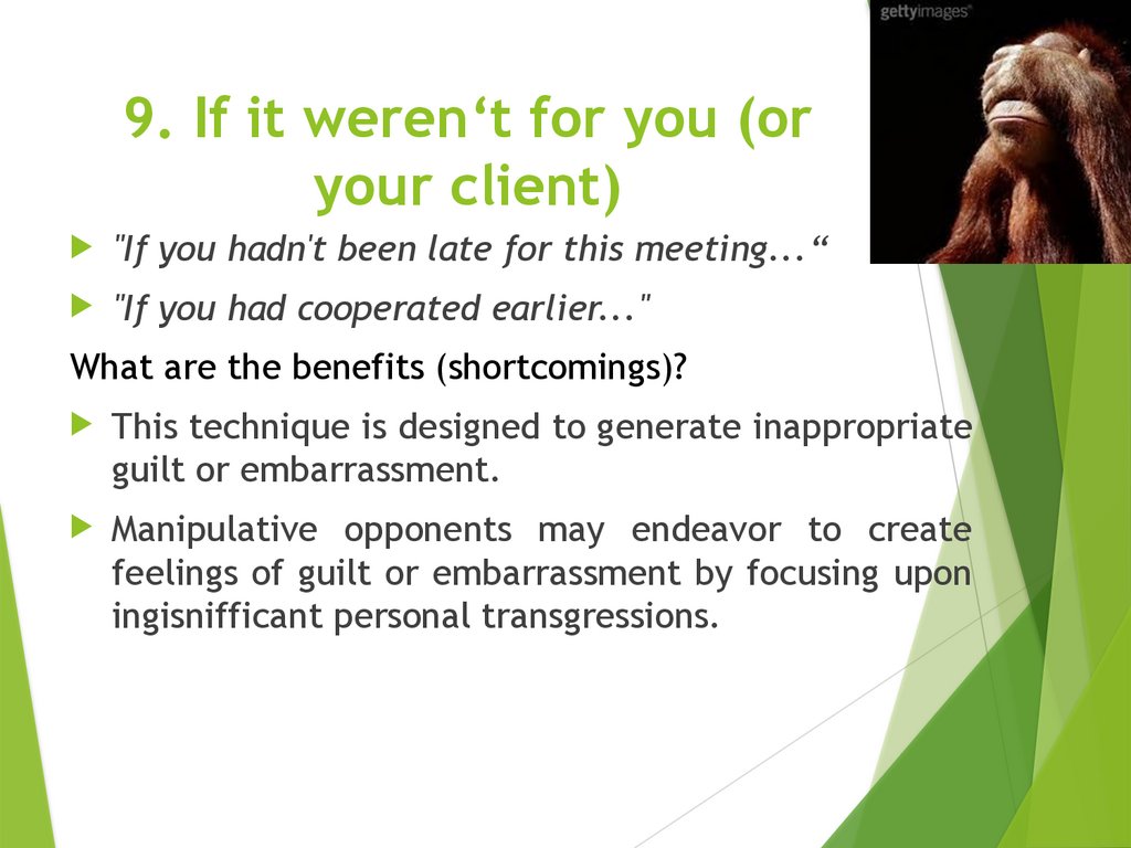 8. Conditional concessions