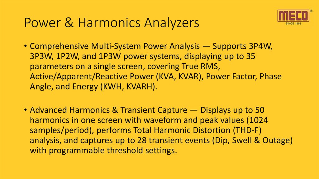 Power & Harmonics Analyzers