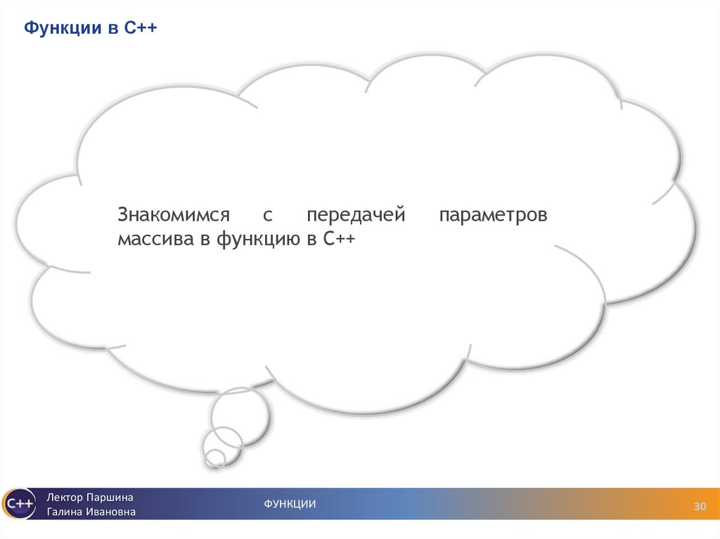 Функции в С++