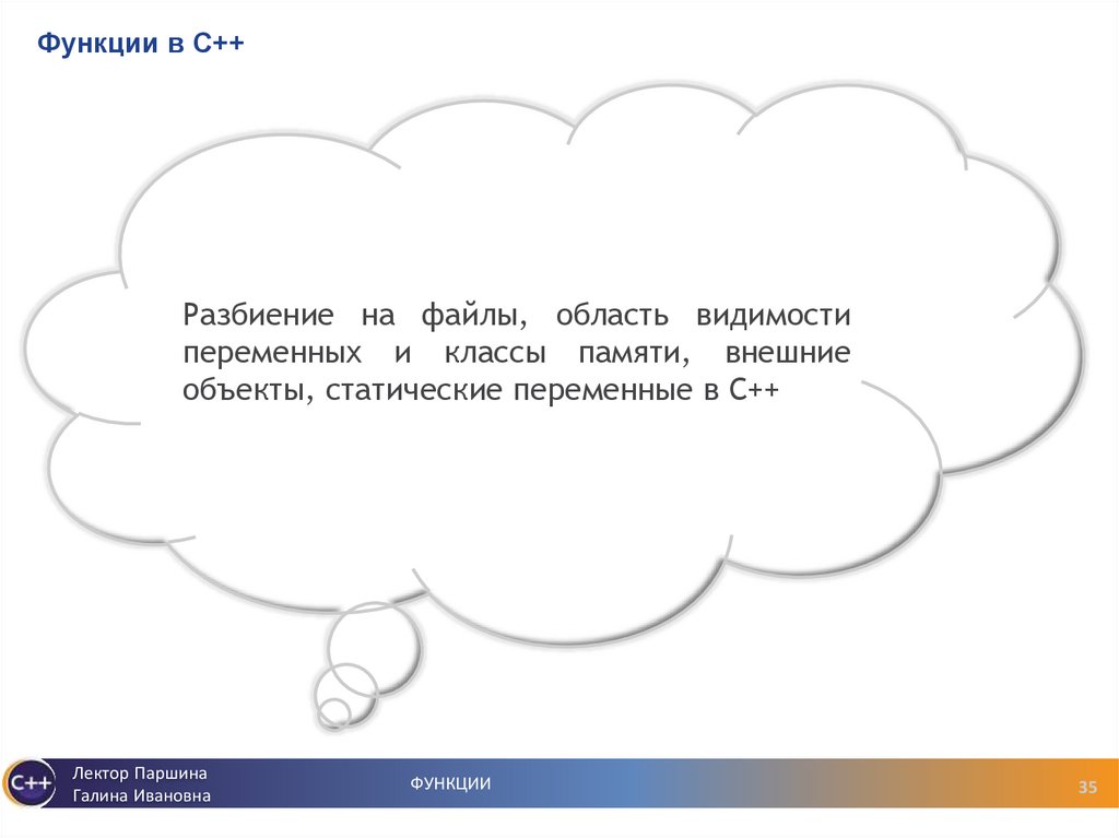 Функции в С++