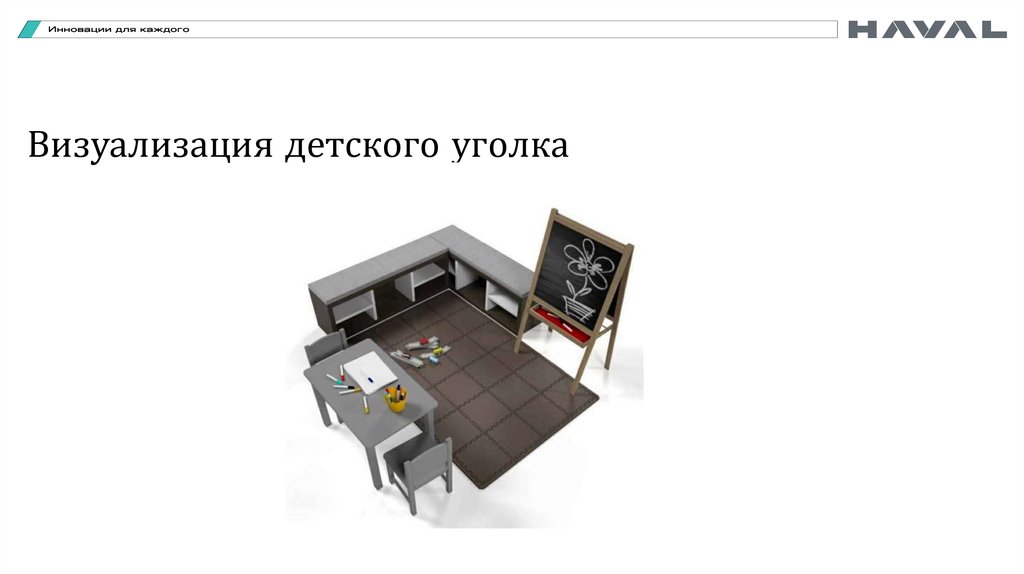 Визуализация детского уголка