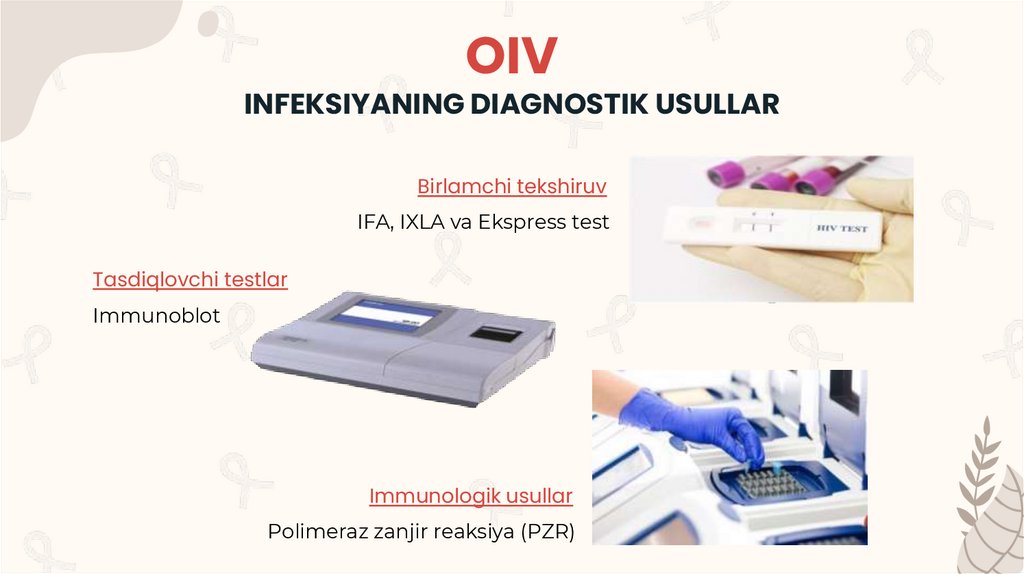 OIV INFEKSIYANING DIAGNOSTIK USULLAR