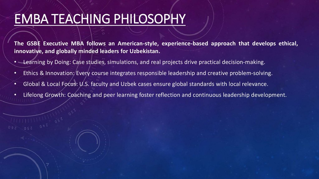 EMBA Teaching Philosophy
