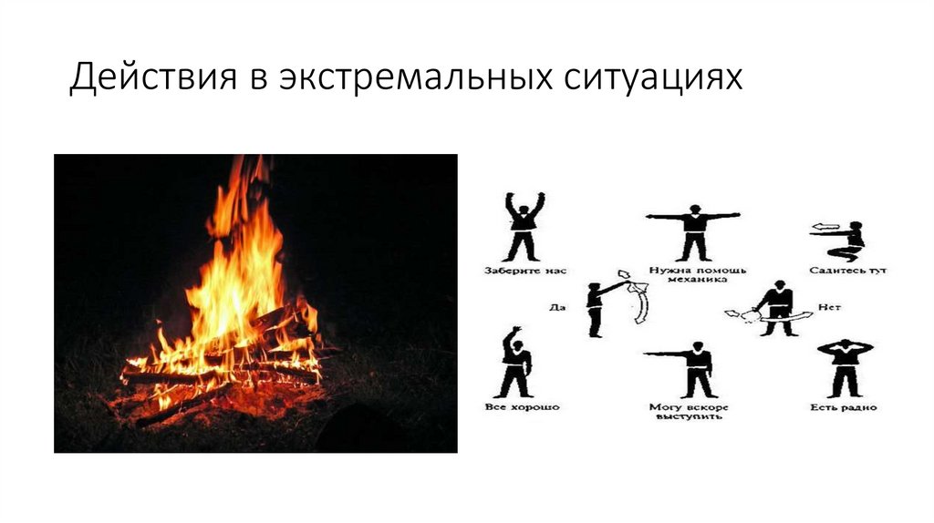 Действия в экстремальных ситуациях