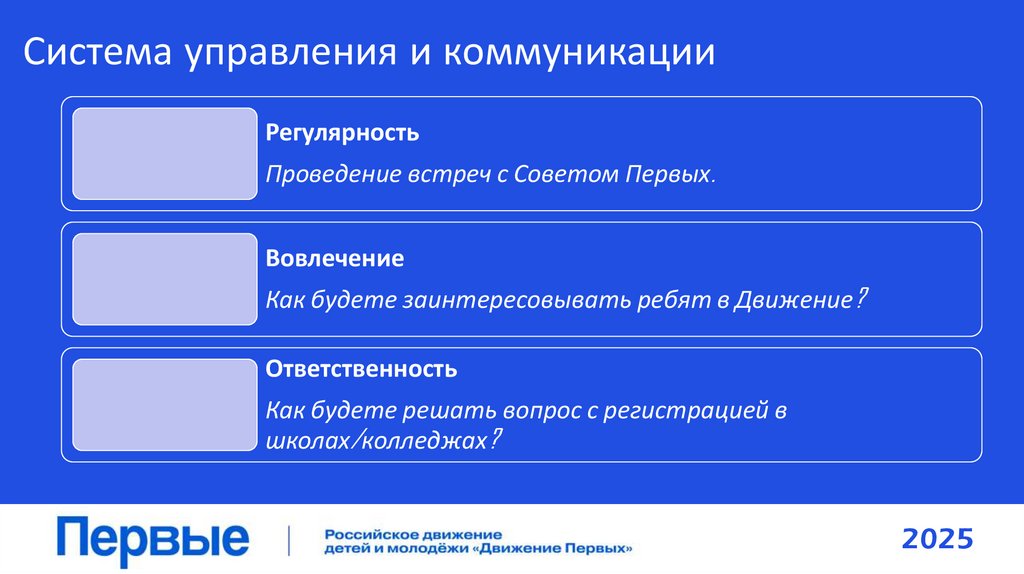 Система управления и коммуникации