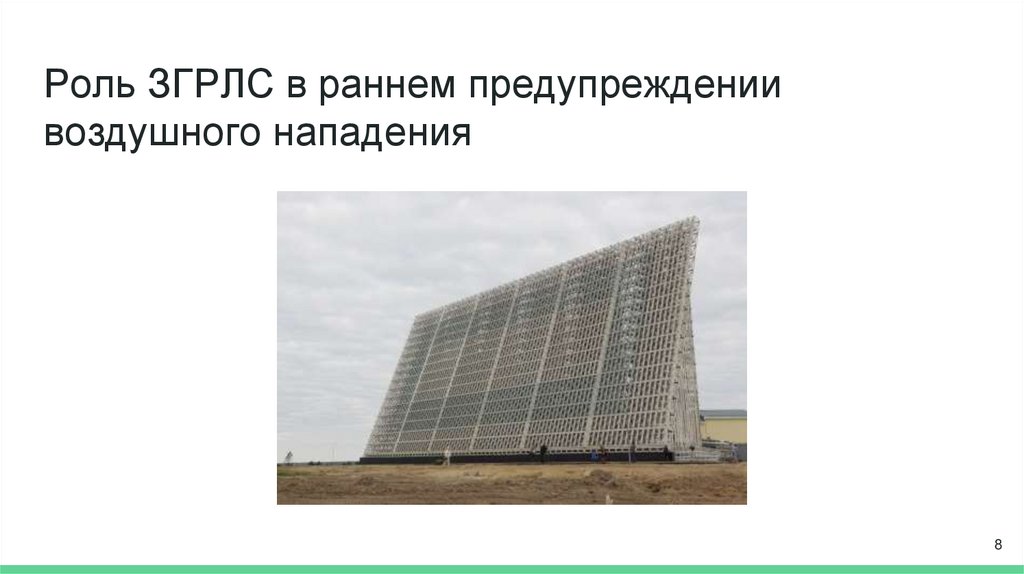 Роль ЗГРЛС в раннем предупреждении воздушного нападения