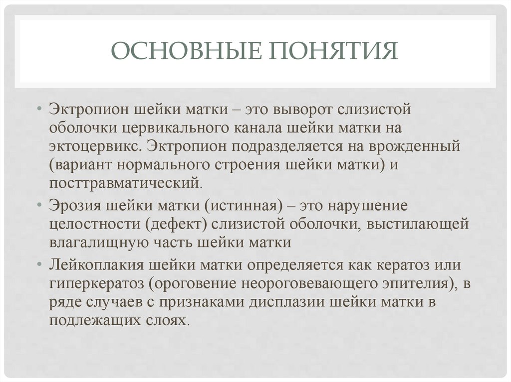 основные понятия