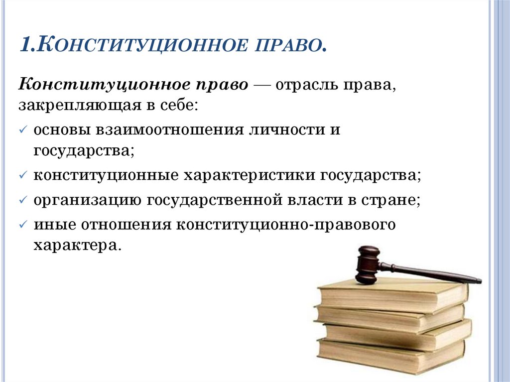 1.Конституционное право.