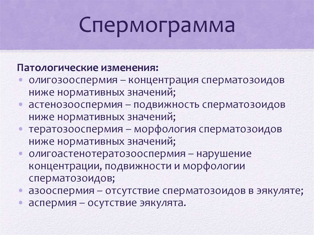 Спермограмма
