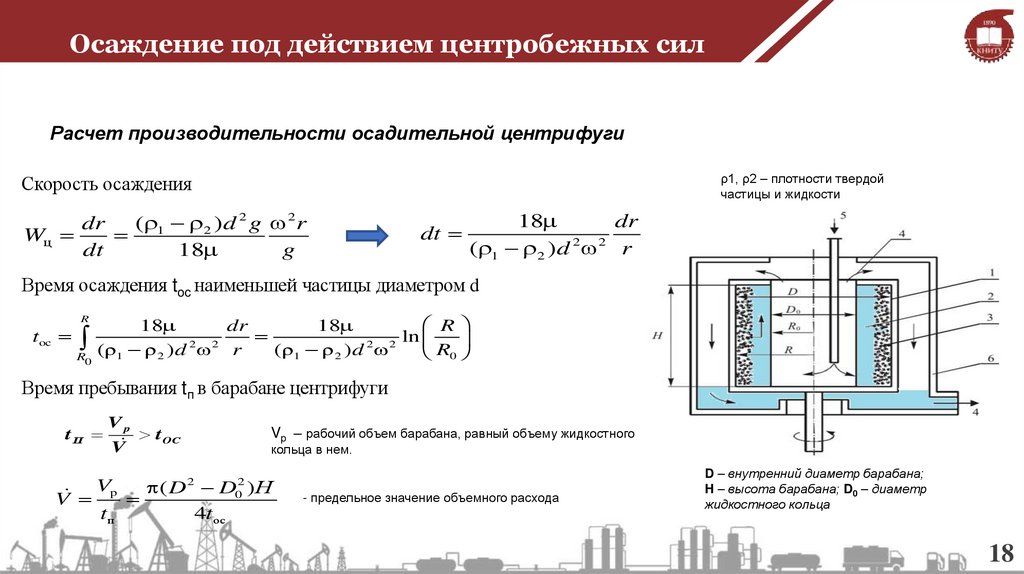Осаждение под действием центробежных сил
