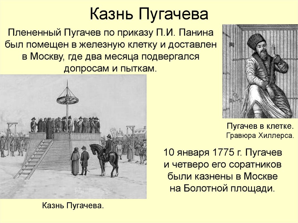Казнь Пугачева