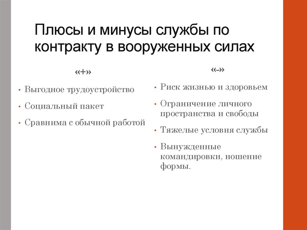 Плюсы и минусы службы по контракту в вооруженных силах