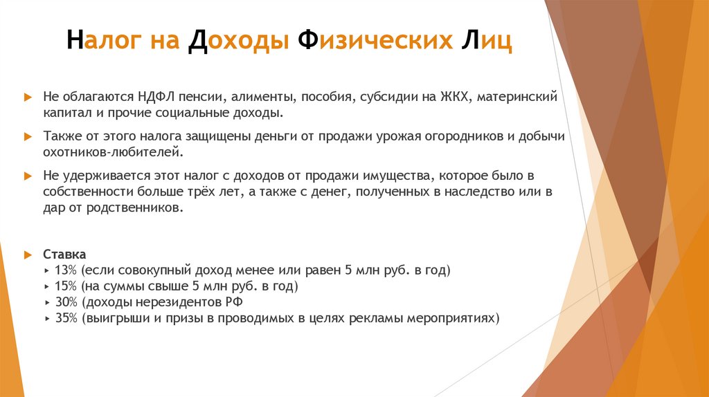 Налог на Доходы Физических Лиц