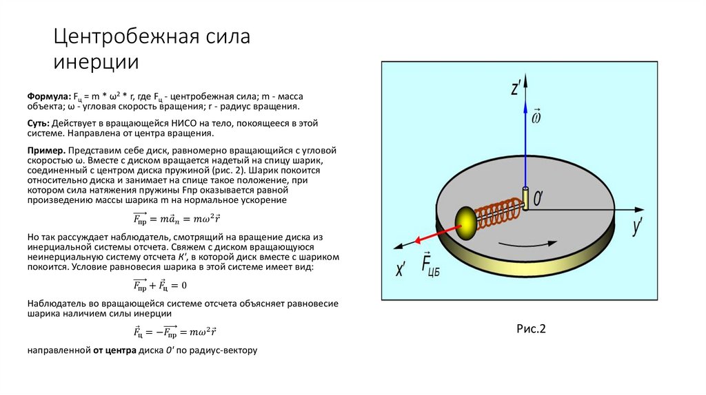 Центробежная сила инерции