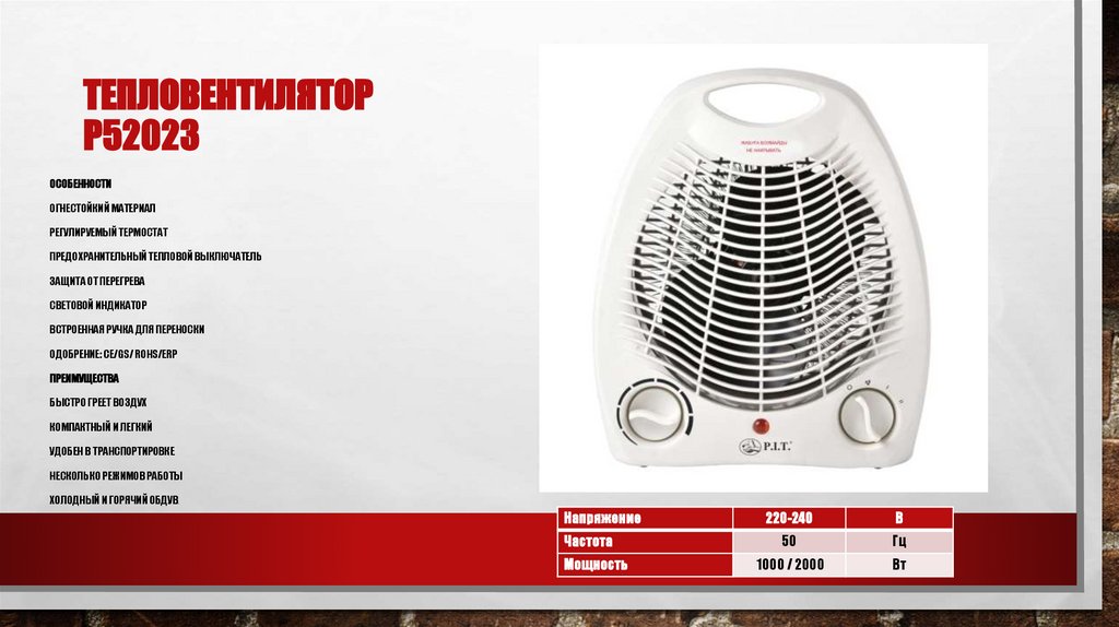 Тепловентилятор Р52023