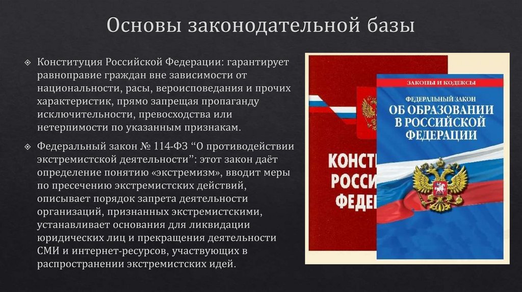 Основы законодательной базы