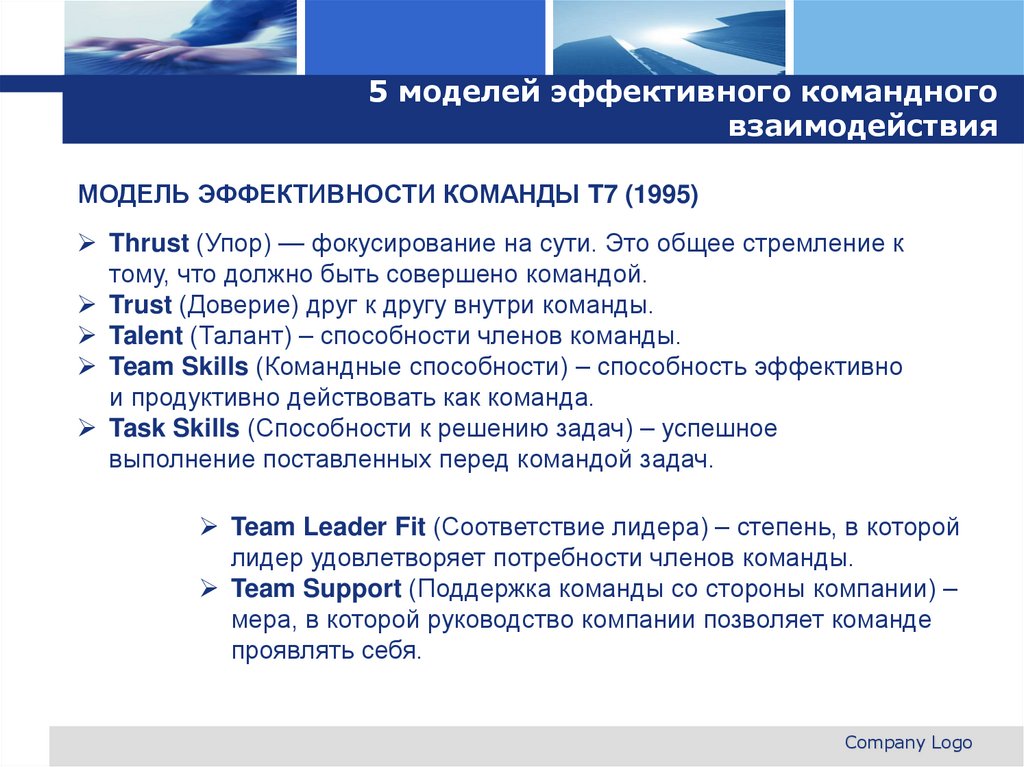 5 моделей эффективного командного взаимодействия