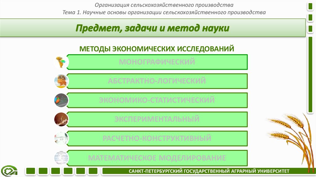 Предмет, задачи и метод науки