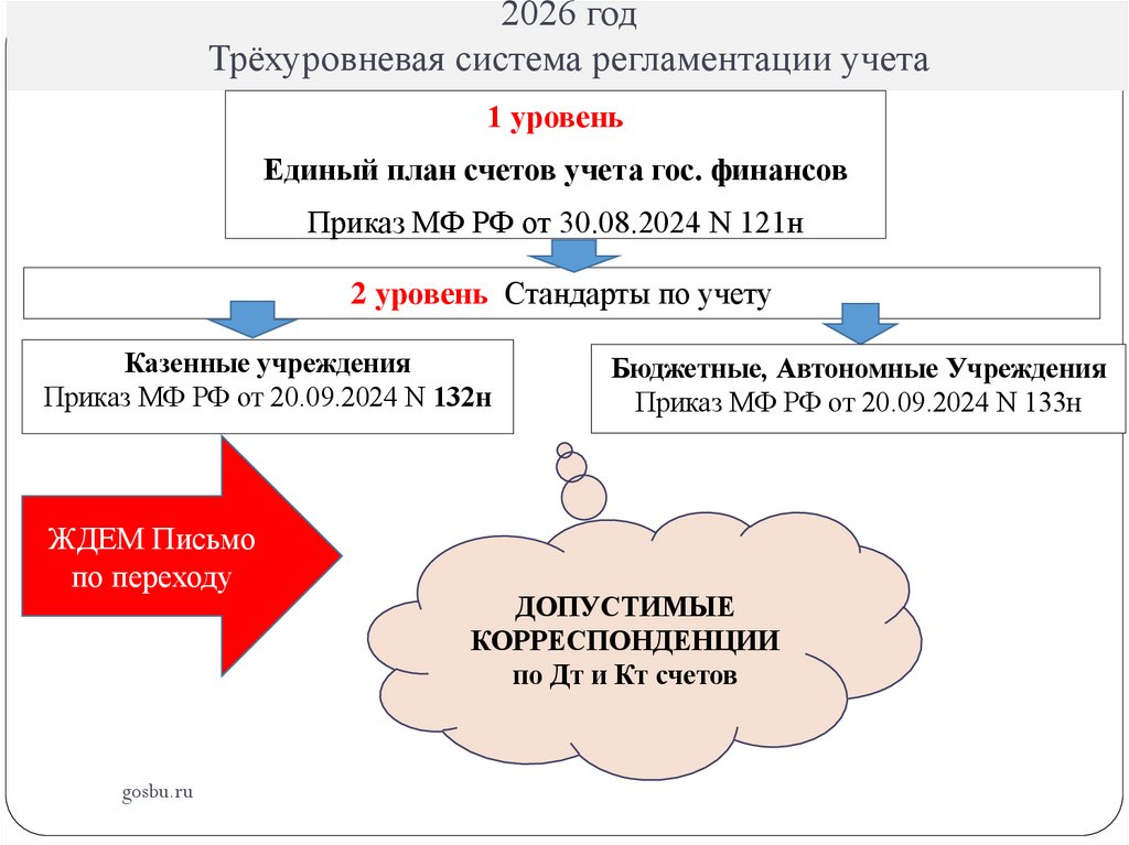 2026 год Трёхуровневая система регламентации учета