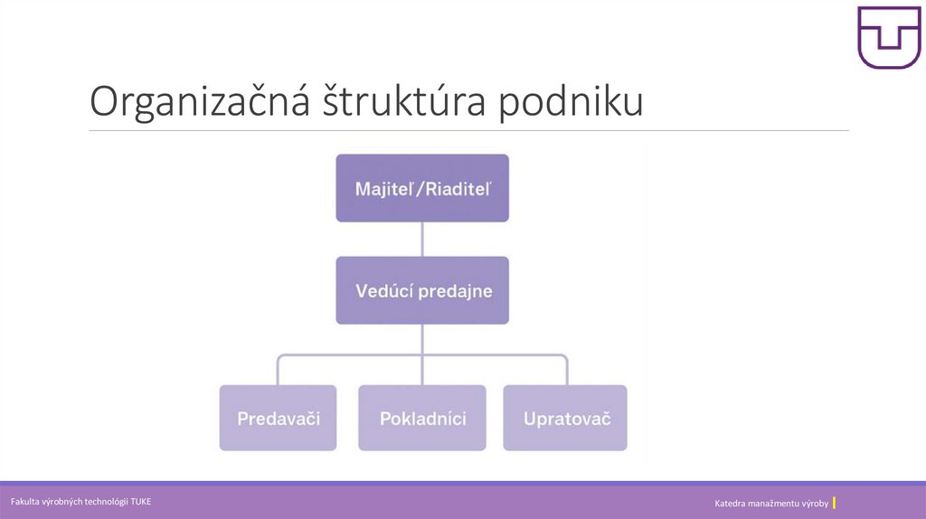 Organizačná štruktúra podniku