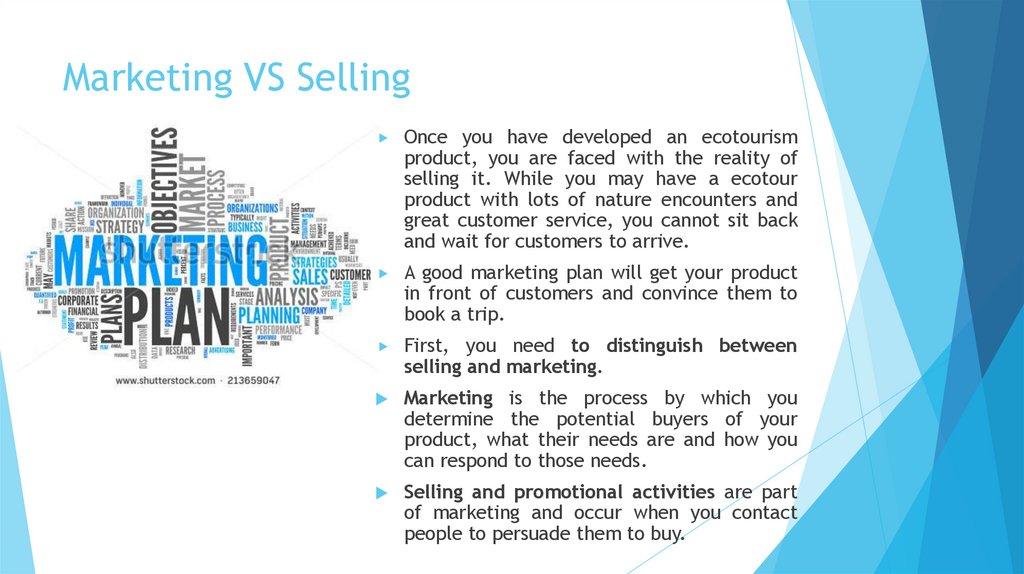 Marketing VS Selling