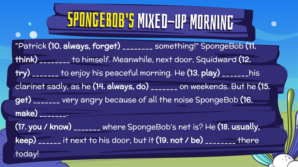 SpongeBob's Mixed-Up Morning