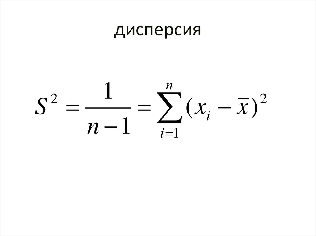 дисперсия
