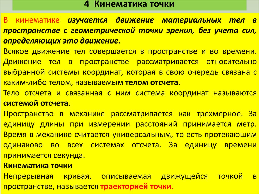 4 Кинематика точки